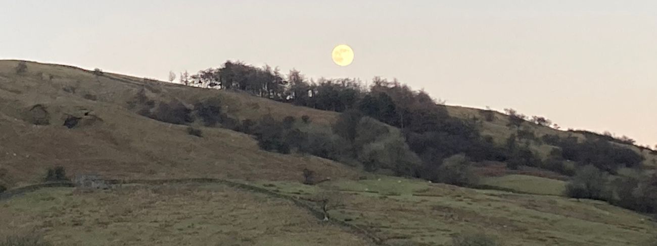 View across Garsdale fellside in the Yorkshire Dales