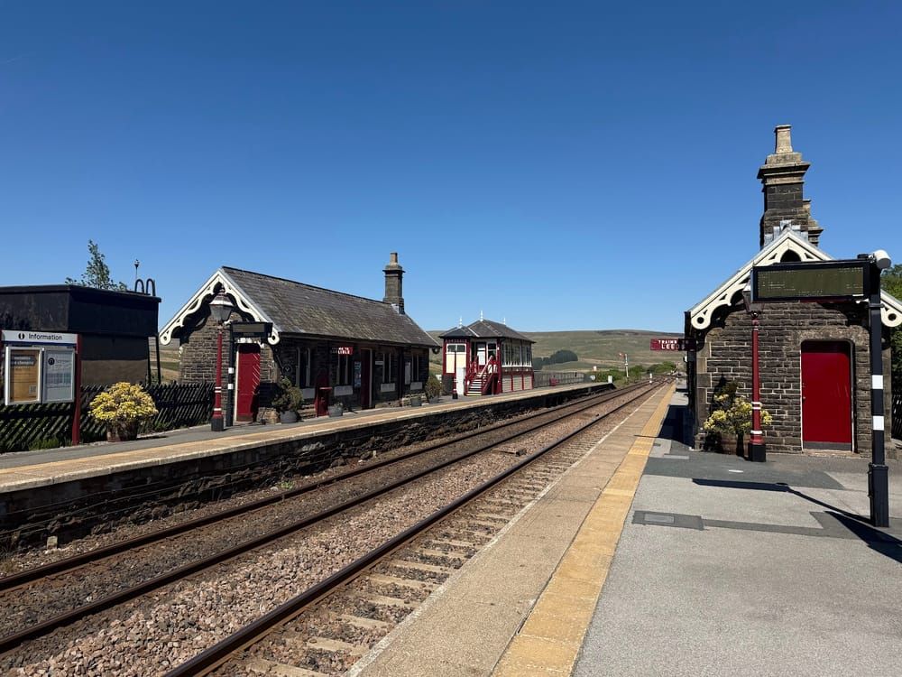 Garsdale Station on the Settle-Carlisle line at Garsdale Head