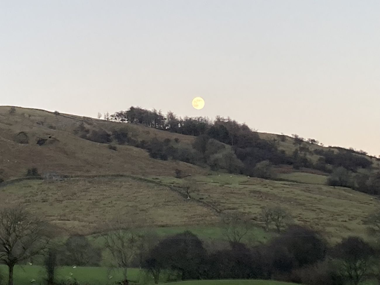 View across Garsdale fellside in the Yorkshire Dales